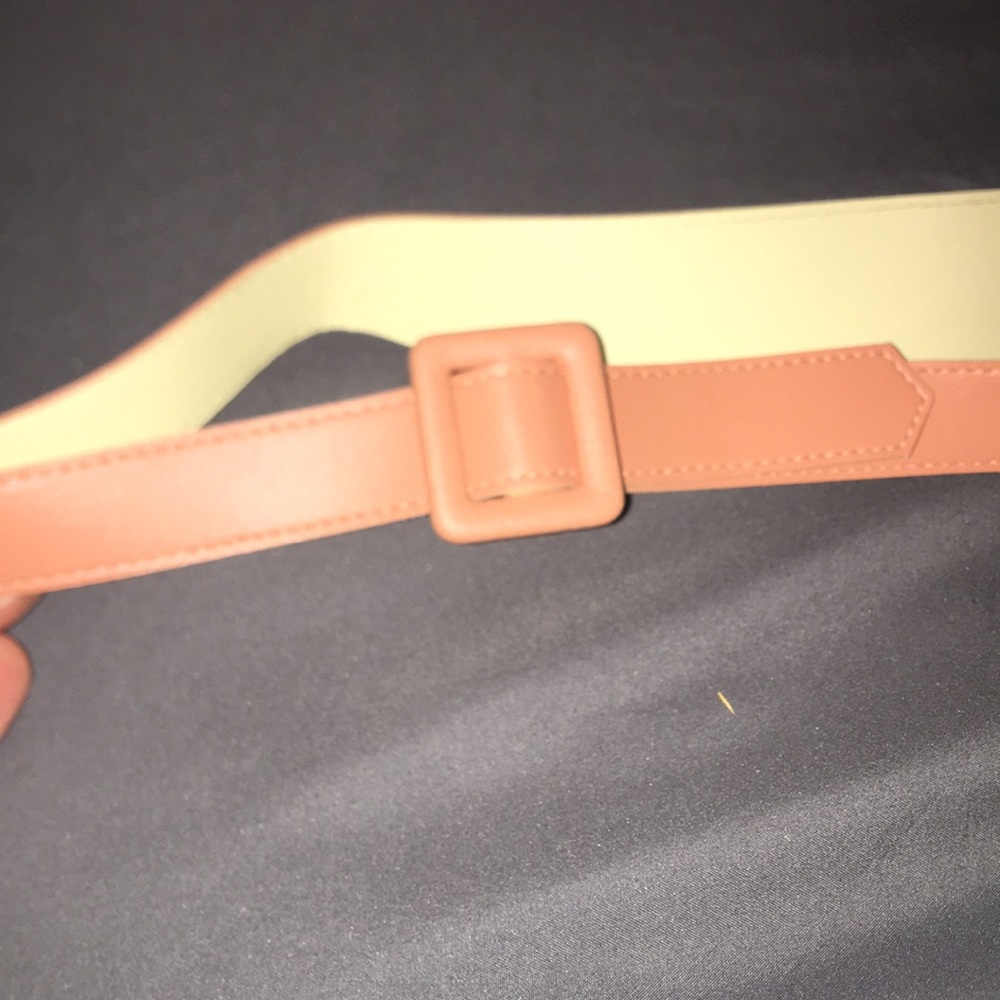 NWOT Vintage Buckle Belt Peach colored